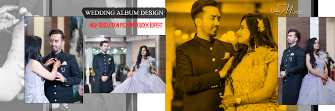 do professional photo editing and wedding album design