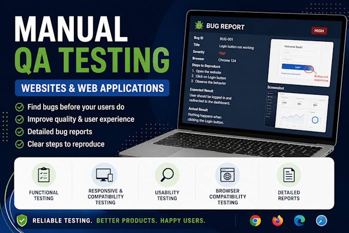 test your API using postman and provide a detailed QA report
