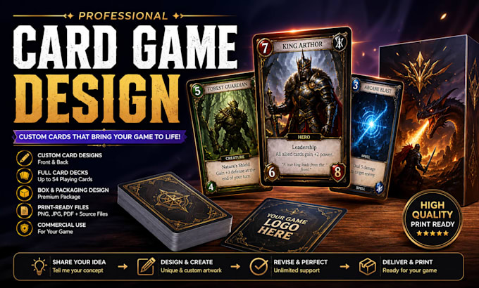 design card game and board game design