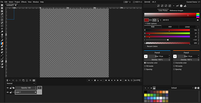 fix your game code and do 2d piexel animation