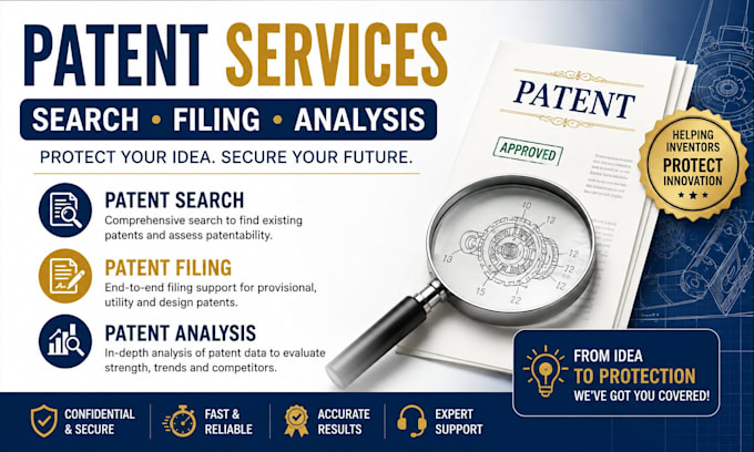 write, search and file a patent application