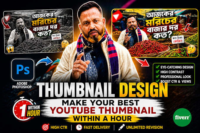 make thumbnail for youtube and facebook content
