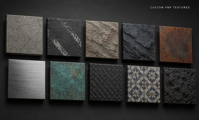 create pbr textures and materials realistic 3d tileable pbr texture