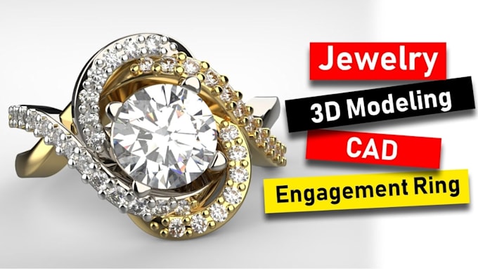 do 3d cad jewelry rendering watch, ring modeling product design brands stl file