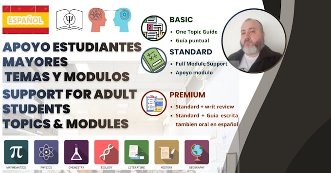 help adults understand and complete study modules comprende y completa módulos