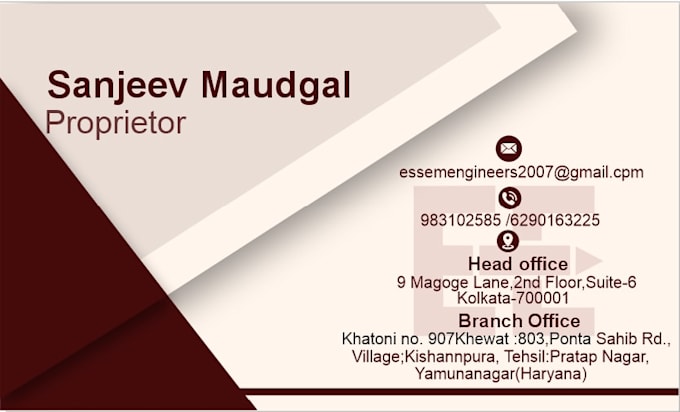 design business card for your company
