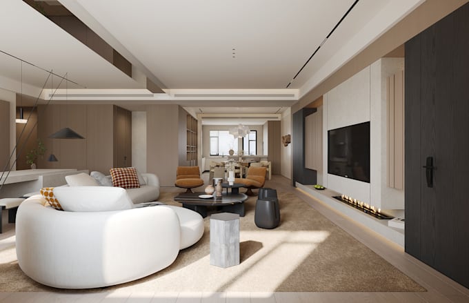 photorealistic commercial 3d interior rendering