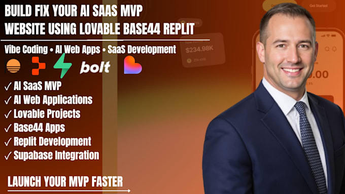 build fix ai mvp saas with lovable base44 replit vibe coding supabase expert