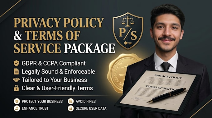 draft a privacy policy, terms of service