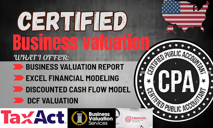 do business valuation, dcf valuation, financial modeling and valuation report