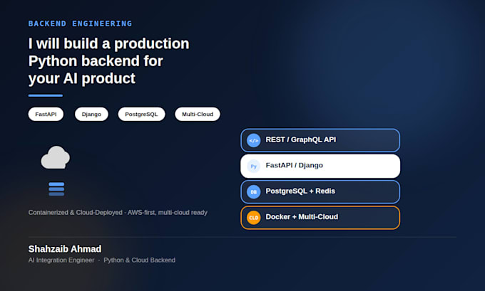 build a production python backend with fastapi or django