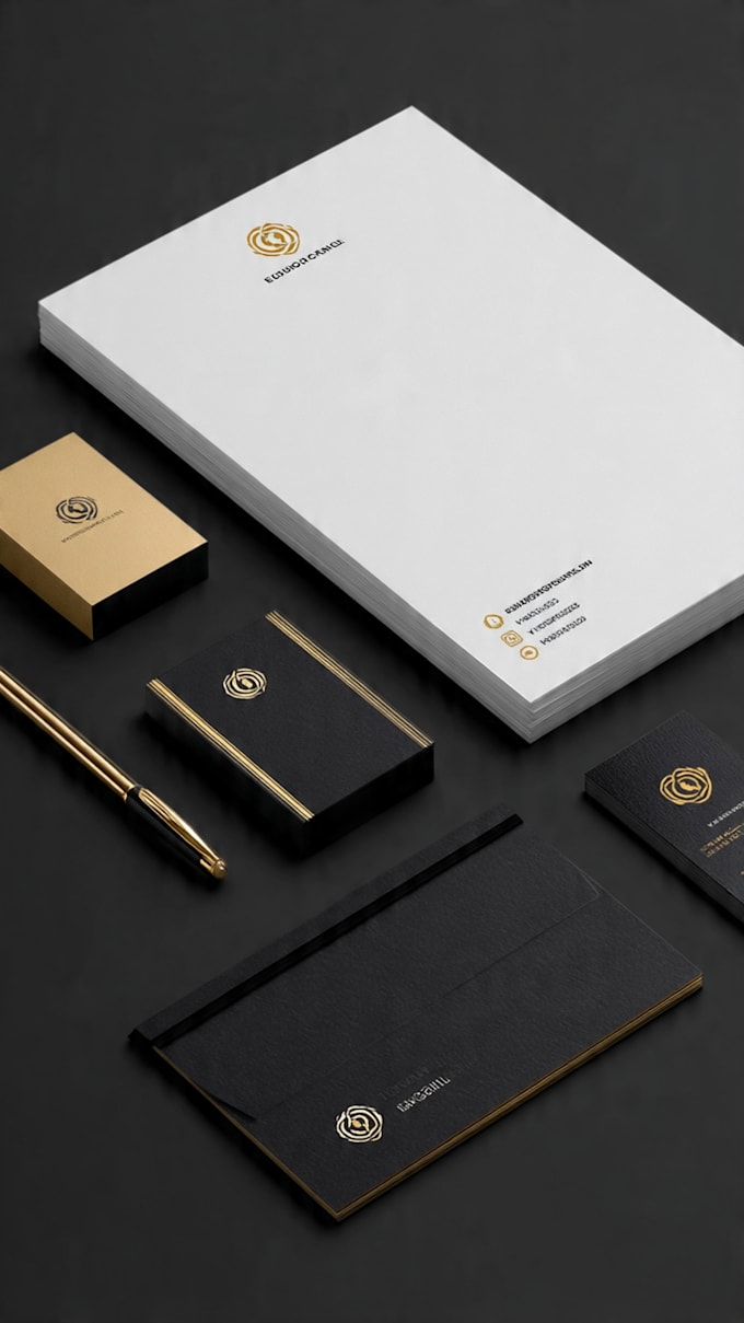 design modern minimalist and golden name logo