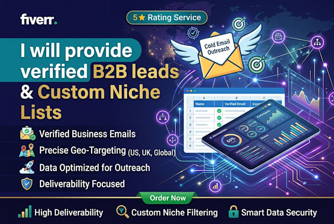 provide targeted b2b lead generation and verified email lists for outreach