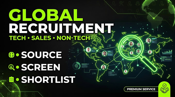 provide global recruitment and talent sourcing services