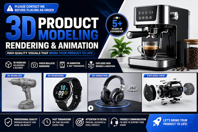 do 3d product animation, 3d product modeling, 3d product rendering