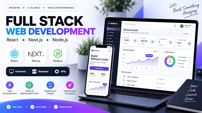 build a full stack web app with nextjs react and nodejs