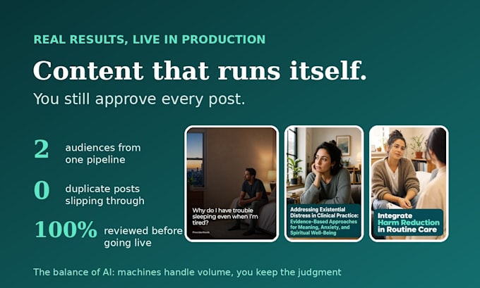 an ai content automation system that posts to facebook and instagram