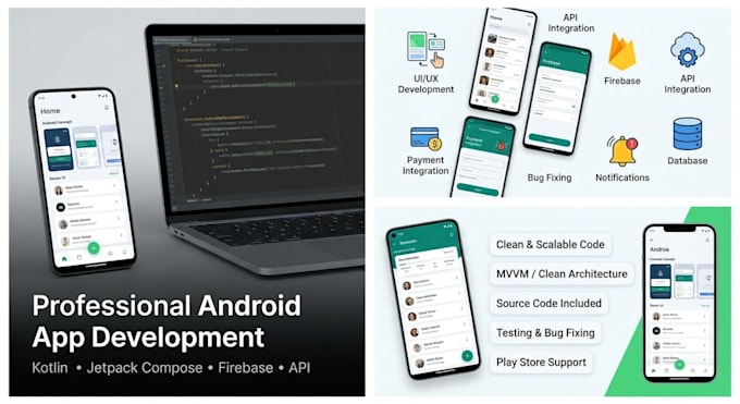 develop a professional android app