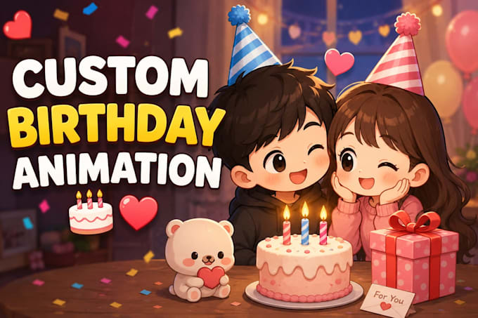 create a custom animated birthday video