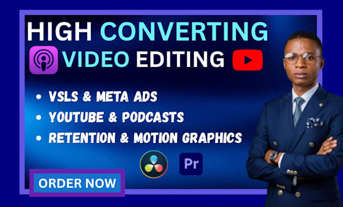create high converring vsl youtube meta ads video edits