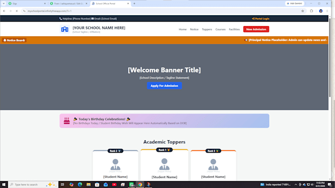 build a responsive website using HTML CSS PHP and mysql