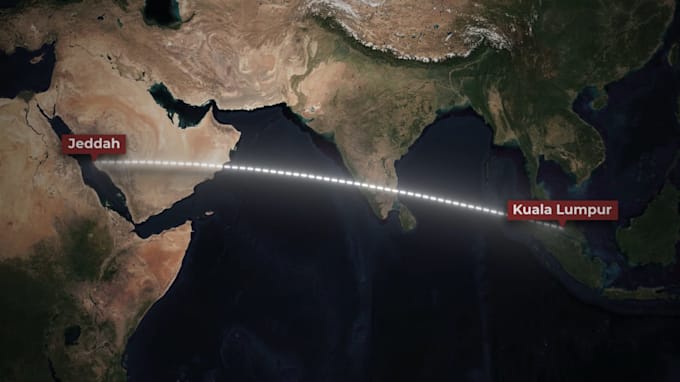 create flight route and travel map animation