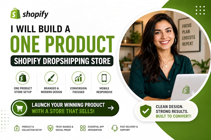 build a branded one product dropshipping store