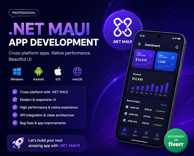 develop cross platform apps with net maui