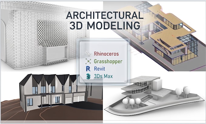 architecture 3d modeling rhino, grasshopper, revit , 3ds max