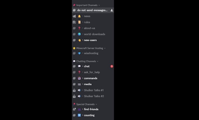 configure or set up a discord server