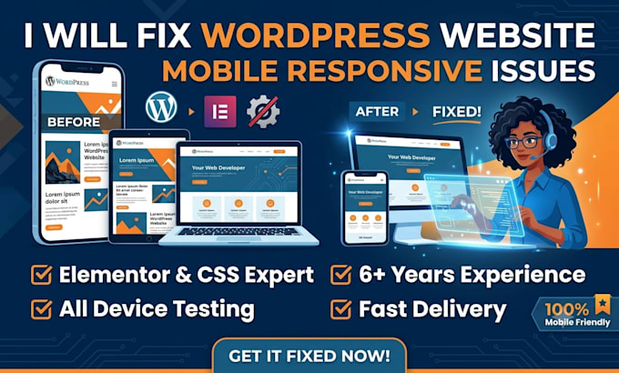 fix wordpress website mobile responsive issues
