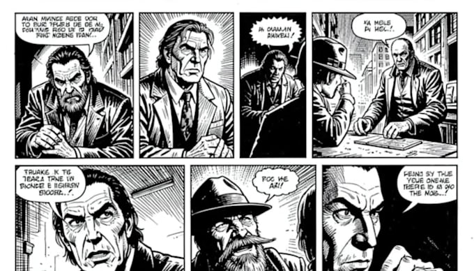 draw comic book pages, comic art, graphic novel and webcomic