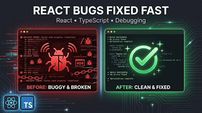 fix react js bugs errors and console warnings fast