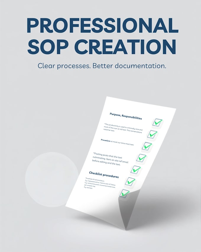 create clear, professional sops for your business