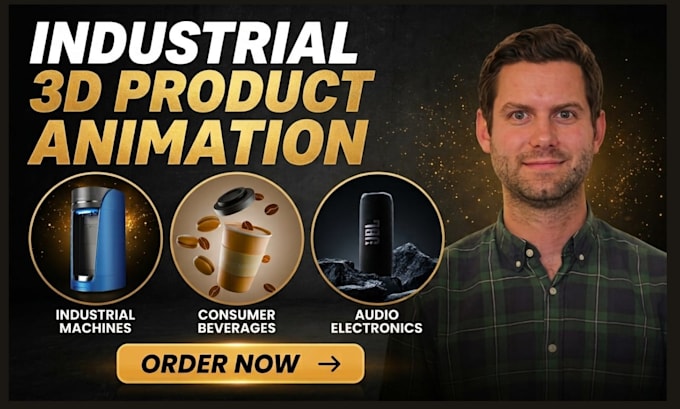 create realistic 3d product animation and cgi product video