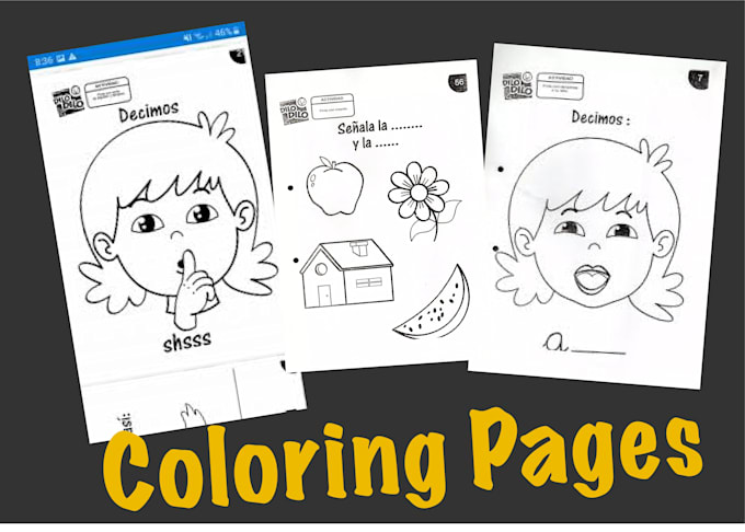 ilustrare dibujos lineales para tu libro de colorear