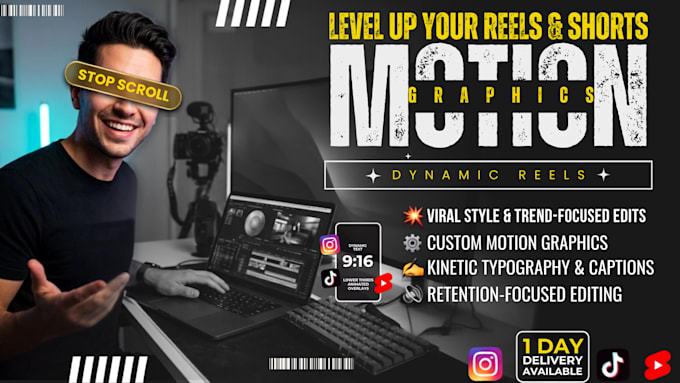 edit viral motion graphics for instagram reels and tiktok