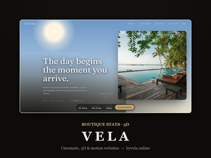 design a modern animated landing page with scroll motion