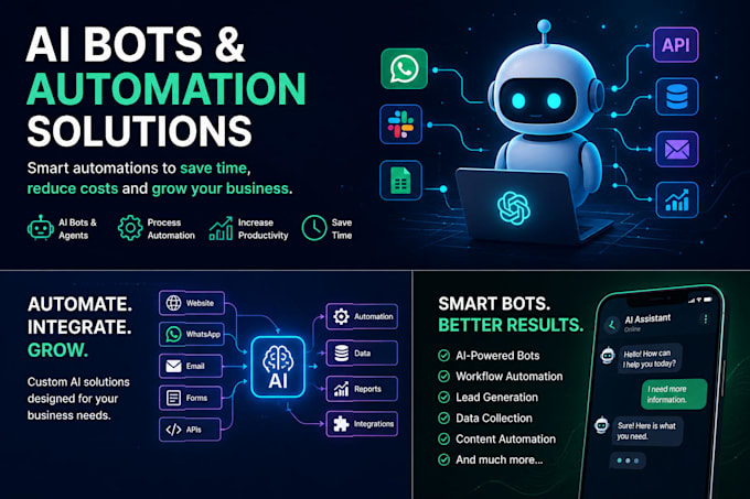build custom ai bots and automations