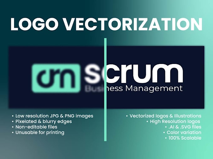 vectorize your logo or illustration