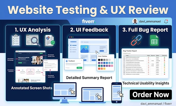analyze your website and give feedback