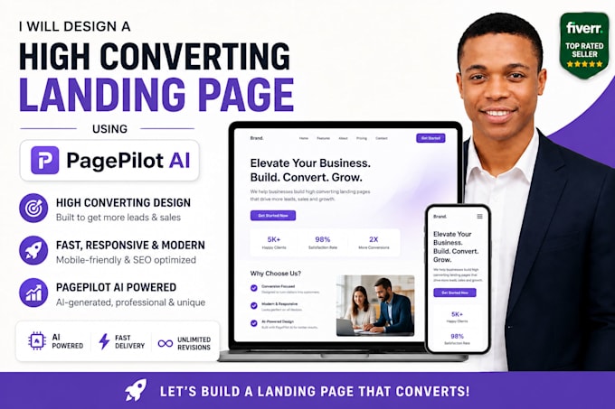 design a high converting shopify landing page and product page using pagepilot