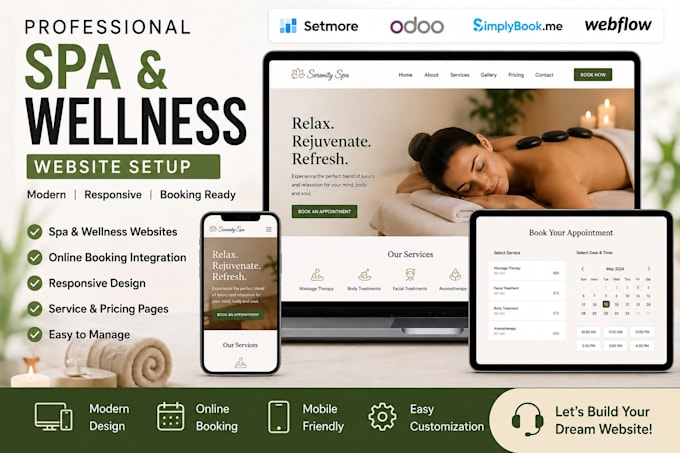 design setmore odoo simplybookme webflow spa website