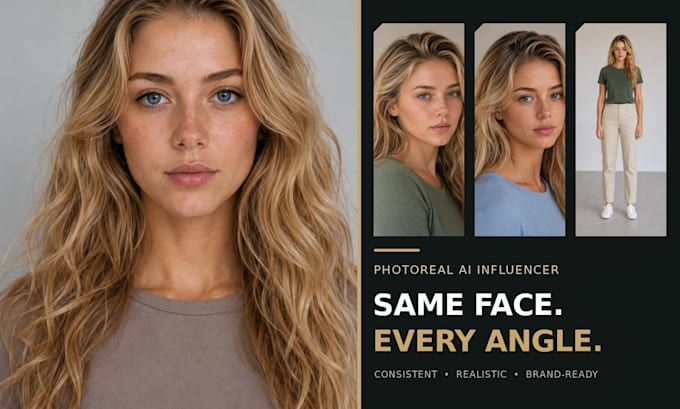 create a consistent photorealistic ai influencer and virtual model