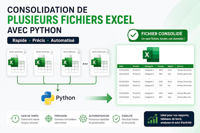 automate the consolidation of multiple excel files with python
