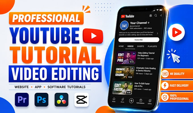 edit youtube tutorial videos and create professional screen recordings