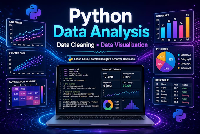 python data analysis data cleaning data visualization