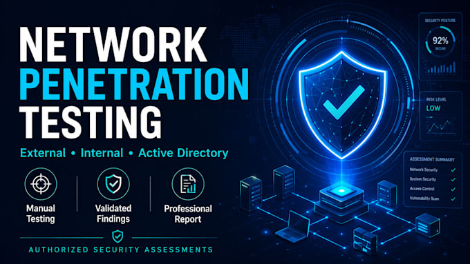 perform penetration testing, vapt and security assessment