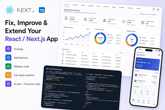 fix bugs or add features to your react application