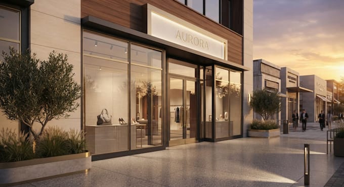 design and renovate showroom interior, storefront, floor plan and 3d rendering